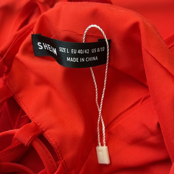 Vibrant Red Ruffle Dress - Picture 11 of 11